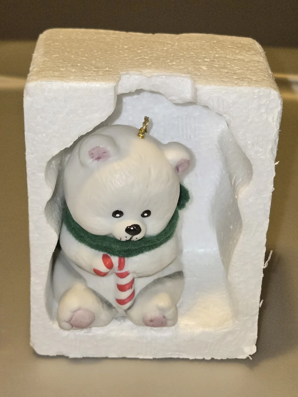 White Bear Ring A Lings Collector Bell Ornament